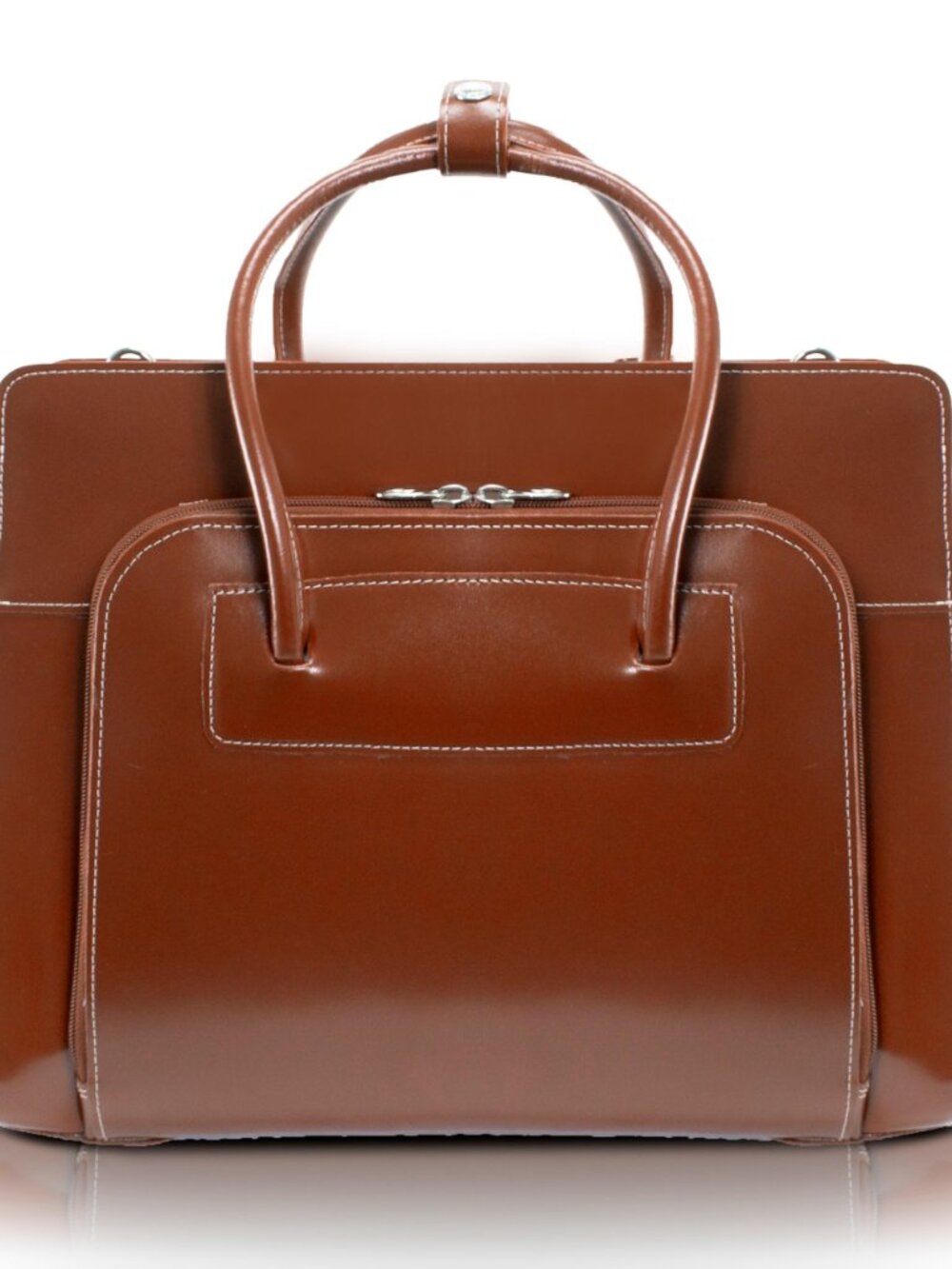 McKlein Brown Leather Executive Briefcase Item [#HL25]